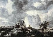 Bonaventura Peeters Storm on the Sea Spain oil painting artist